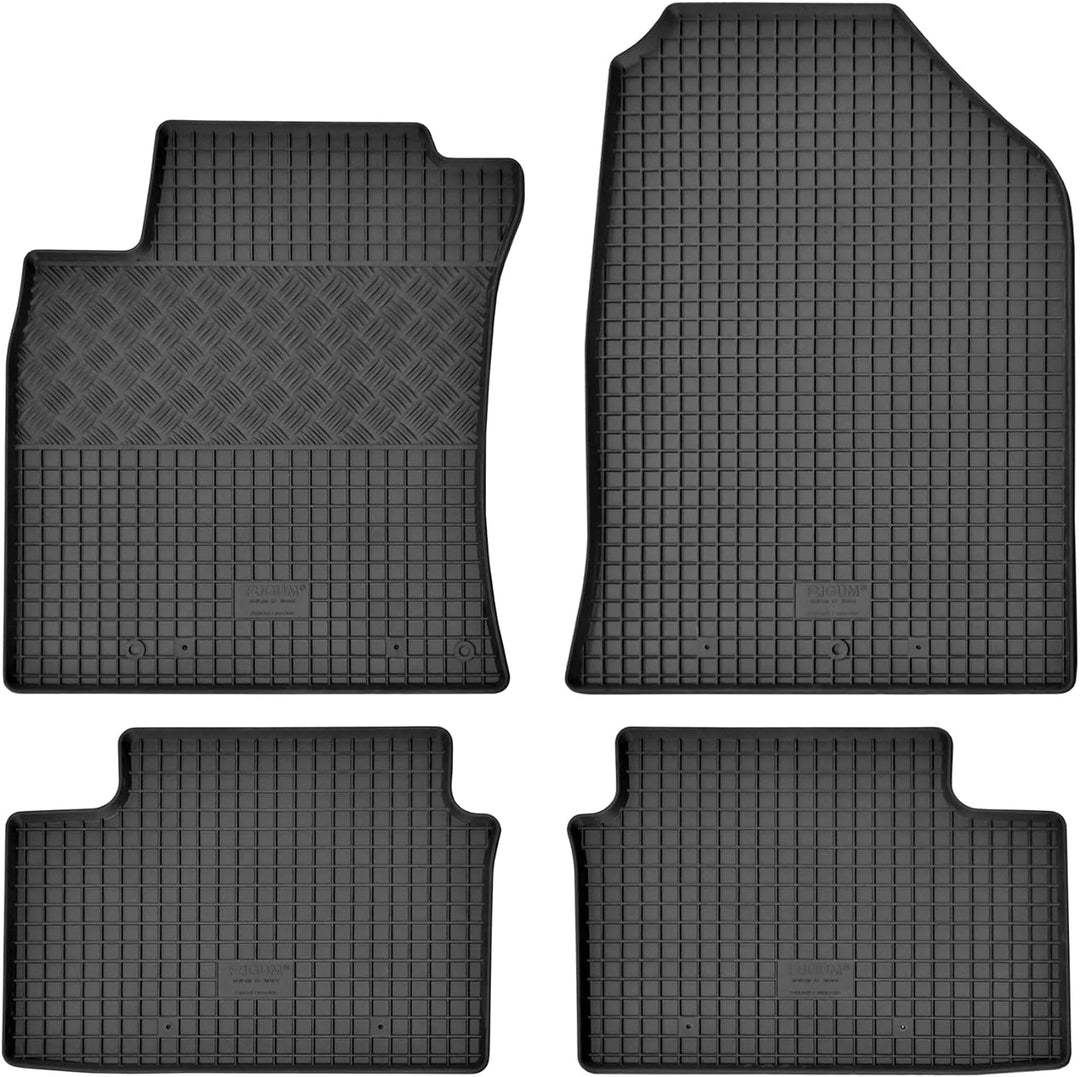 Passgenaue Kofferraumwanne und Gummifussmatten geeignet für Hyundai i30 Hatchback ab 2017 + Gurtscho