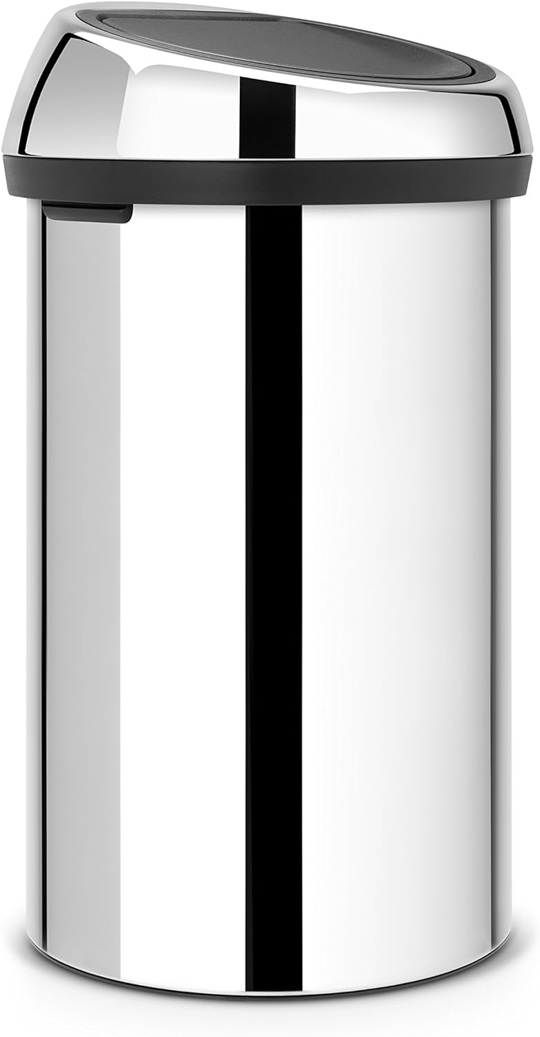 Brabantia 402609 Touch Bin Abfalleimer 60 l, Brilliant Steel 60 Liter Brilliant Steel, 60 Liter Bril