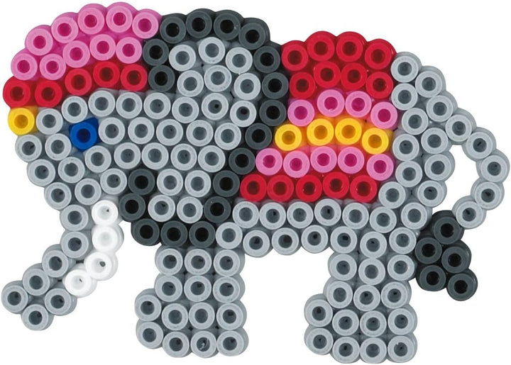 Hama Perlen 3716 Kreativbox Schmuck mit ca. 2.400 bunten Midi Bügelperlen mit Durchmesser 5 mm, 3 St
