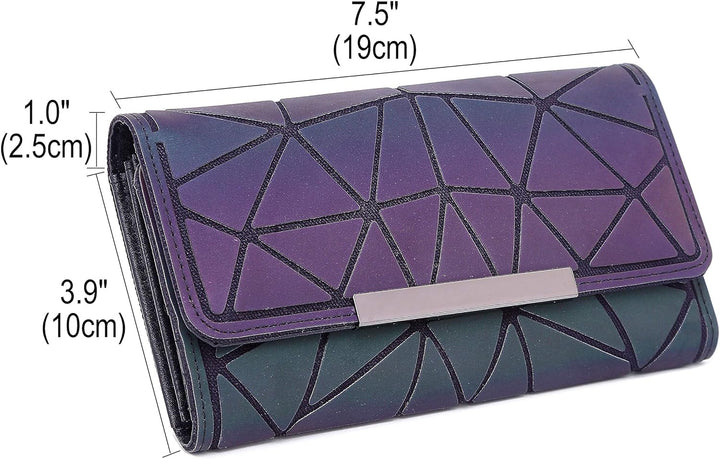 FZChenrry Geometrische Tasche Reflektierende Handtasche Damen Holographic Schultertasche Reflektiere