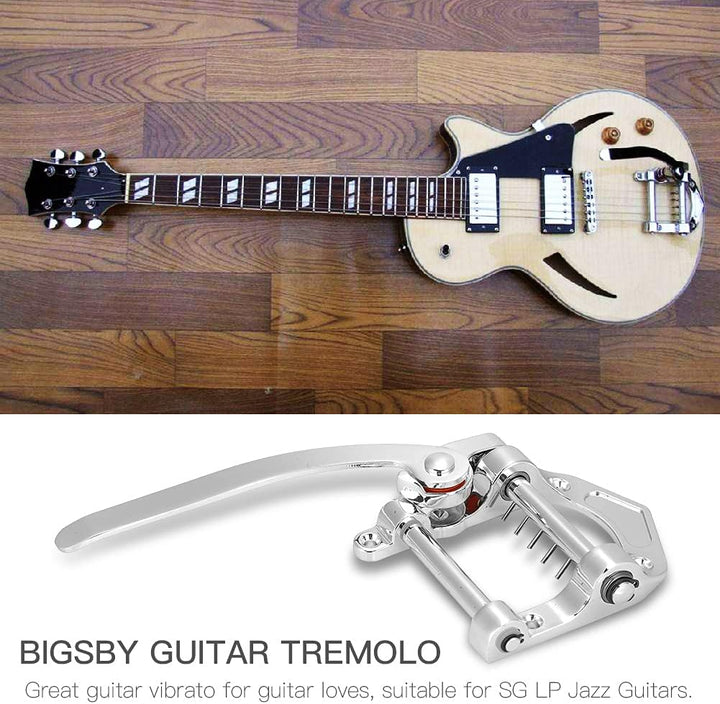 Dilwe Gitarre Vibrato, Bigsby Vibrato Saitenhalter Tremolo für SG LP Jazz Gitarren Musikinstrument S