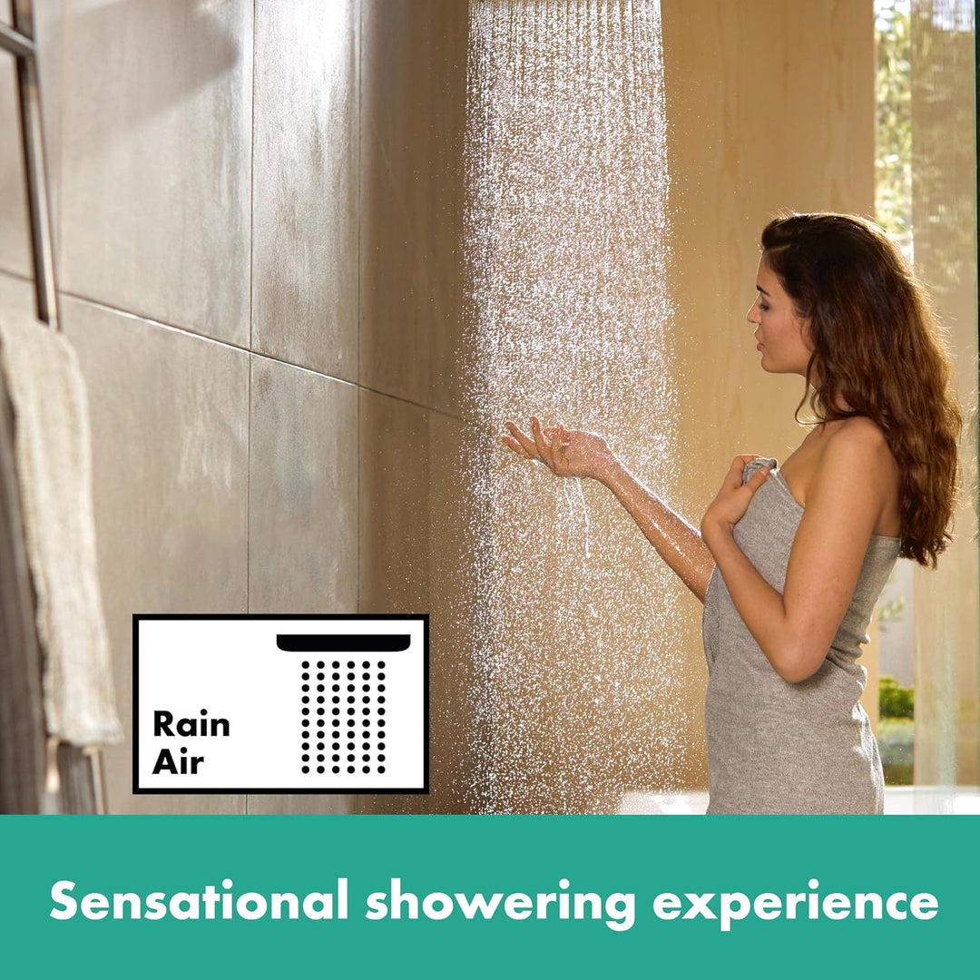 hansgrohe Duschsystem Croma Select S 280 Regendusche (Kopfbrause, Duschkopf, Duschstange, Thermostat