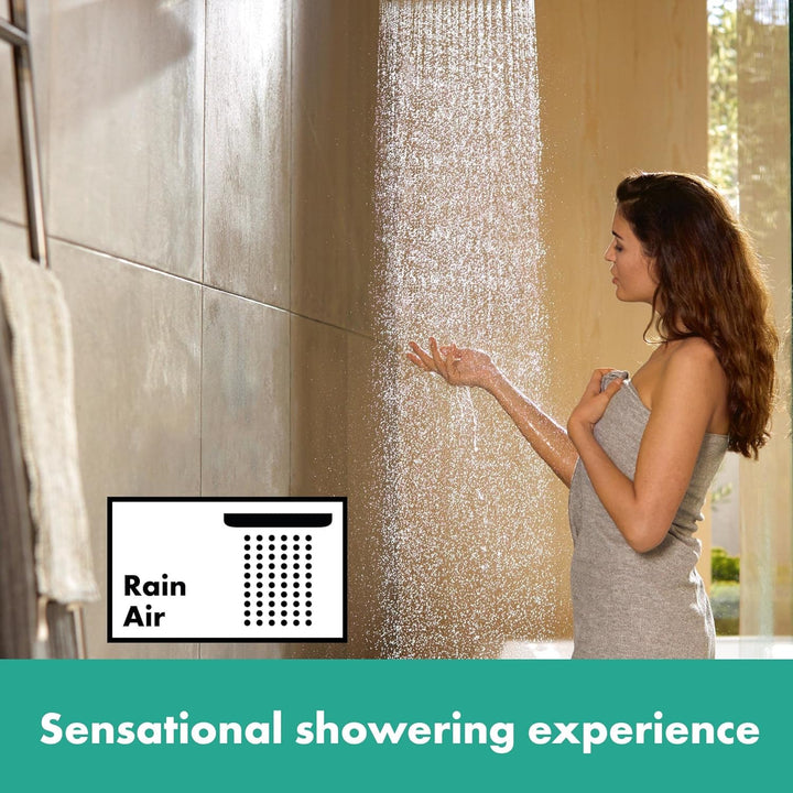 hansgrohe Duschsystem Croma Select S 280 Regendusche (Kopfbrause, Duschkopf, Duschstange, Thermostat