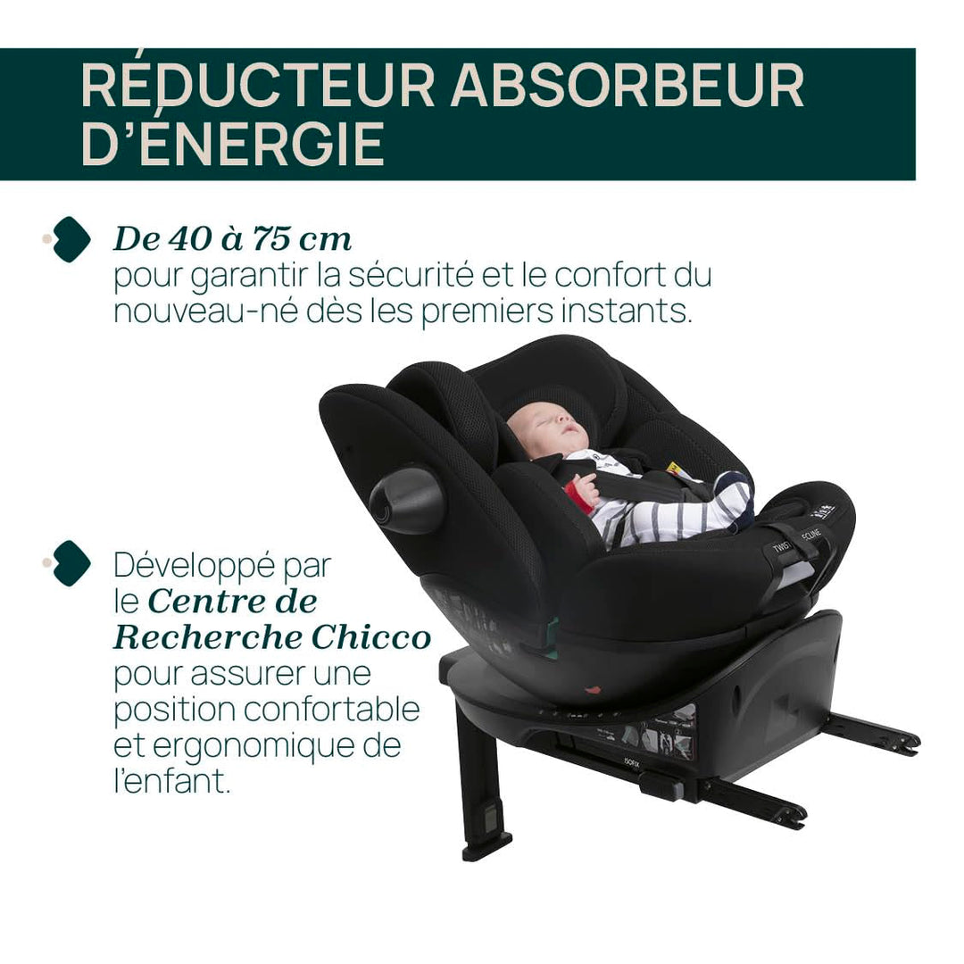 Chicco Everone I-Size Autositz mit Isofix-Basis, von 0 bis 36 kg, von 40 bis 150 cm, ECE R129/03, 36