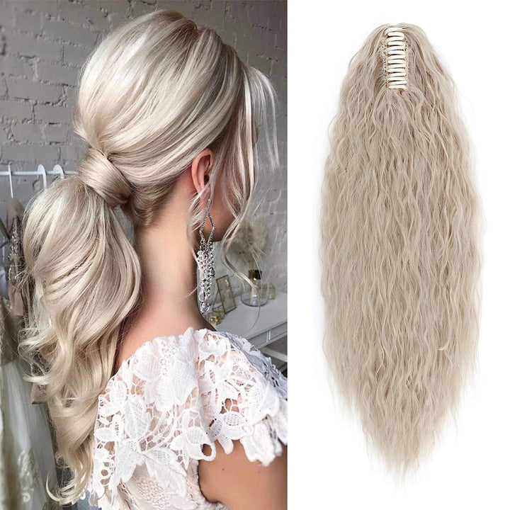 SEGO Ponytail Extension Pferdeschwanz Zopf Corn Wavy Haarteil Haarverlängerung Hair Piece Haar mit K