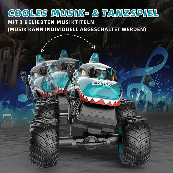 Ferngesteuertes Auto, 2,4GHz 20 km/h RC Monstertruck, 1:20 Ferngesteuerter Monster Truck mit Aufrech