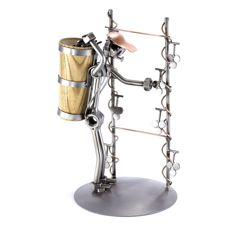 Steelman24 I Schraubenmännchen Weinbauer I Made in Germany I Handarbeit I Geschenkidee I Stahlfigur