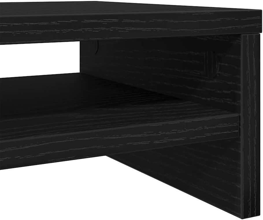 vidaXL Monitorständer Schwarze Eiche 100 x 24 x 13 cm Holzwerkstoff