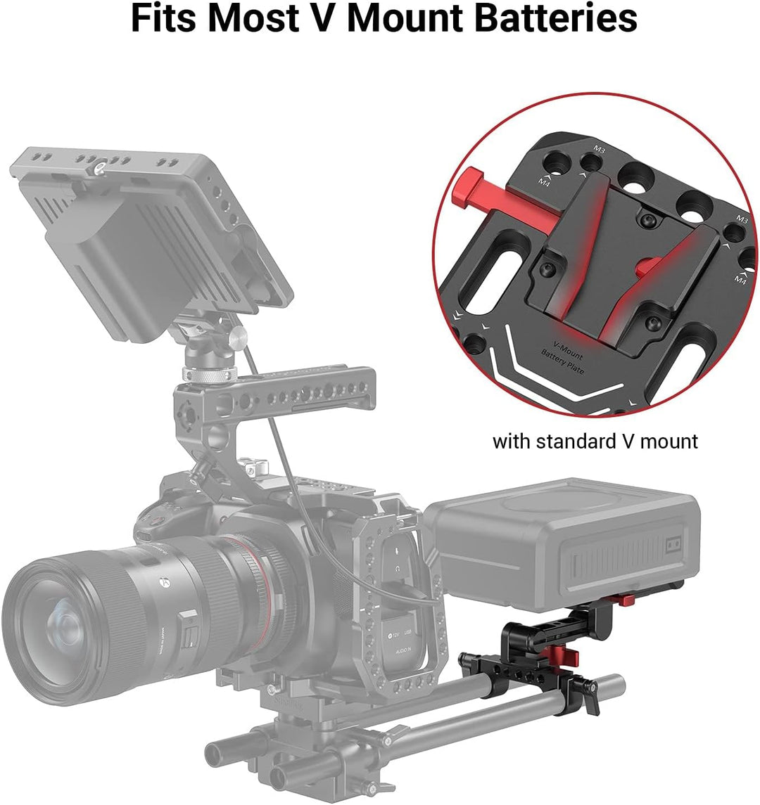 SMALLRIG V Mount Batterieplatte Baterry Plate mit verstellbarem Arm - 2991