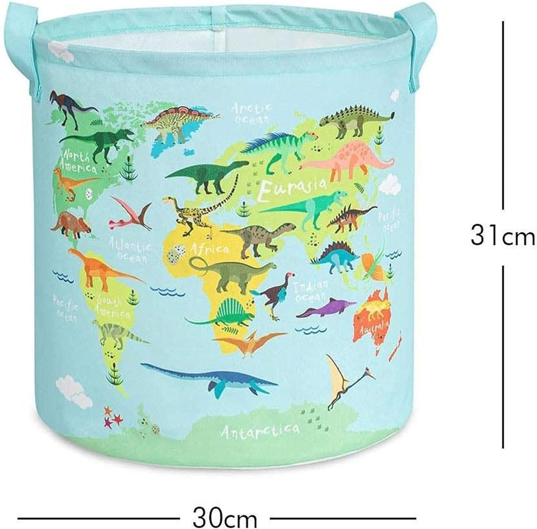 Ocean Home Textile 6er Set Dinosaurier Aufbewahrungskorb für Kinderzimmer, Faltbare Aufbewahrungsbox