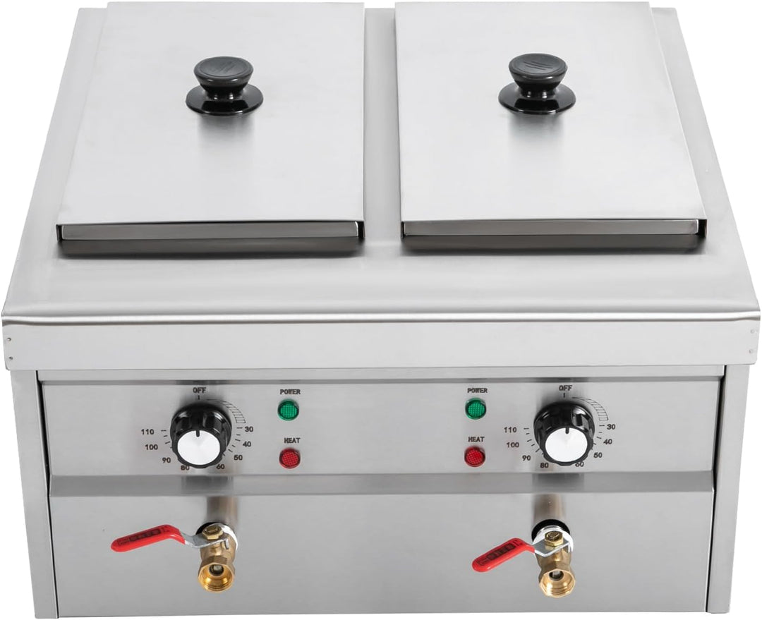 2KW Nudelkocher mit 4 Körben, Nudelkocher Pastakocher aus Edelstahl Pastakocher Pasta Station, Tempe