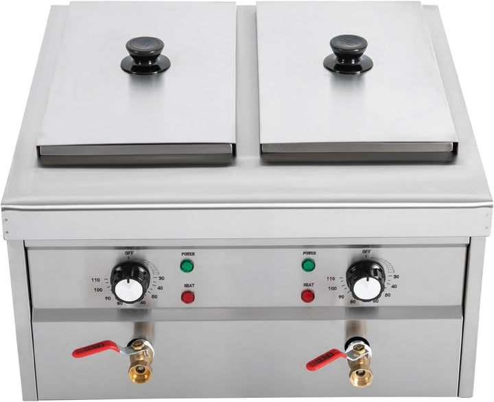 2KW Nudelkocher mit 4 Körben, Nudelkocher Pastakocher aus Edelstahl Pastakocher Pasta Station, Tempe