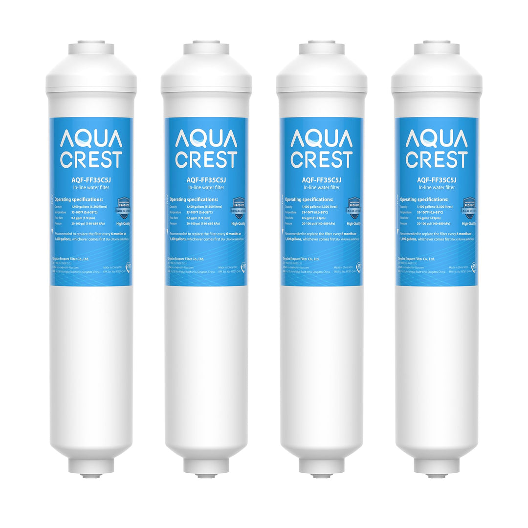 4X AQUACREST DA29-10105J NSF Zertifiziert In-Line Wasserfilter, Ersatz für Samsung (nur Externe) DA2