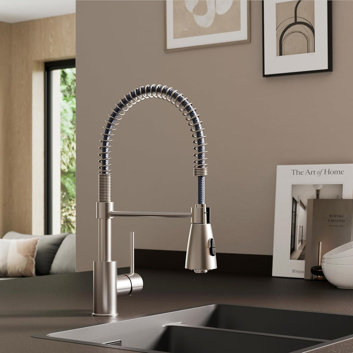 Lenz KALANI² Küchenarmatur mit Pendelbrause nickel-matt 46070322, Nickel-matt
