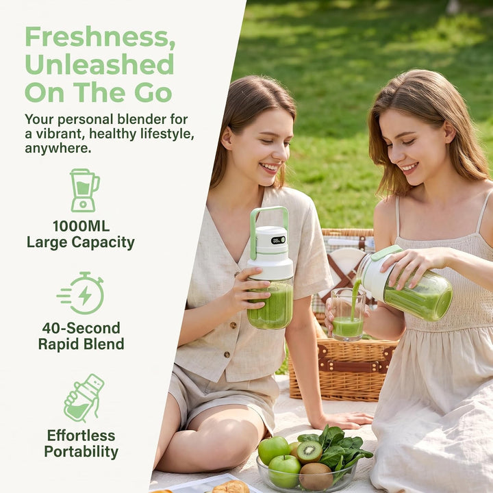 Standmixer 1000ml Akku Smoothie Maker 70W für Auto &amp; Sport