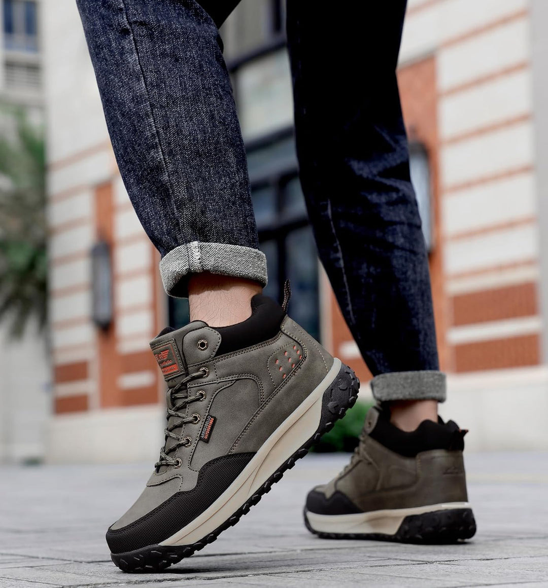 ARRIGO BELLO Winterschuhe Herren Warm Gefüttert Mid Schneestiefel Winterstiefel Rutschfeste Trekking