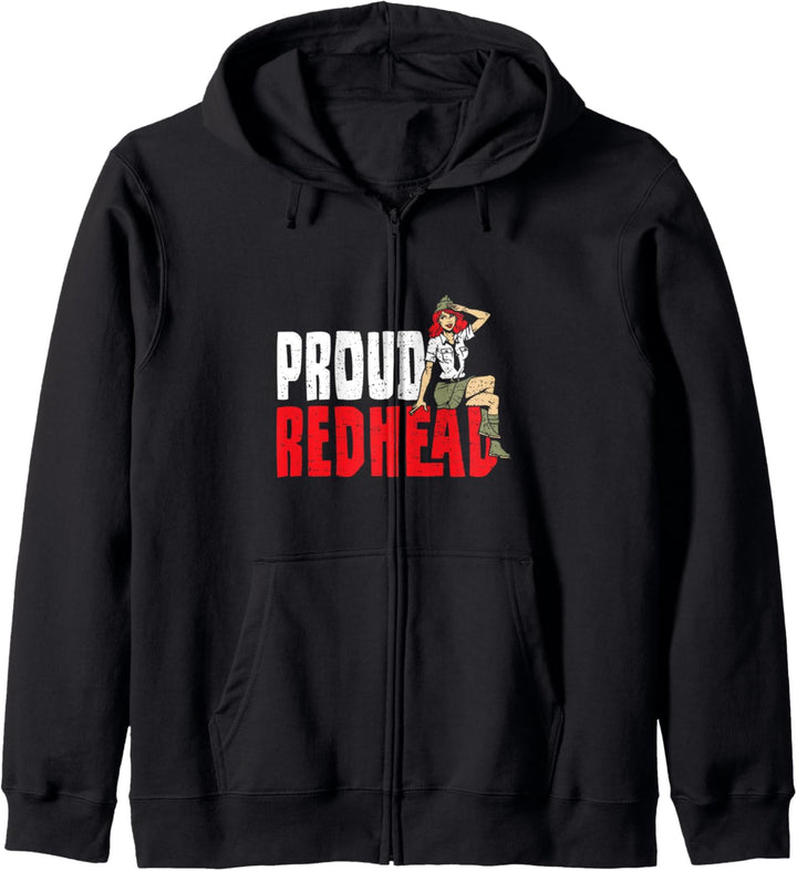 Roothaarig: Proud Redhead - Haare Sprüche Kapuzenjacke