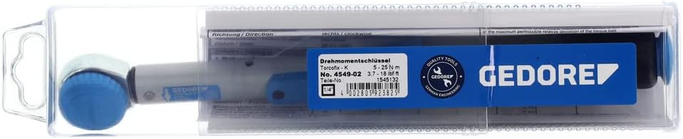 Drehmomentschlüssel 4549-02 1/4 Zoll 5-25 Nm GEDORE, 1/4 Zoll 5-25 Nm