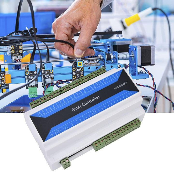 Fafeicy 8 Kanälen Ethernet Relais, Netzwerk Relaismodul, Fernbedienungsrelaisgerät, fünf Arbeitsmodi