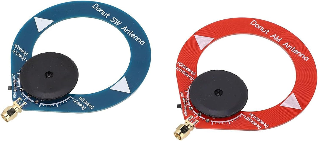 2 Stück Tragbare Donut AM Antenne PCB Mini Loop Antenne für Verbesserten Empfang auf Kurzwellenradio