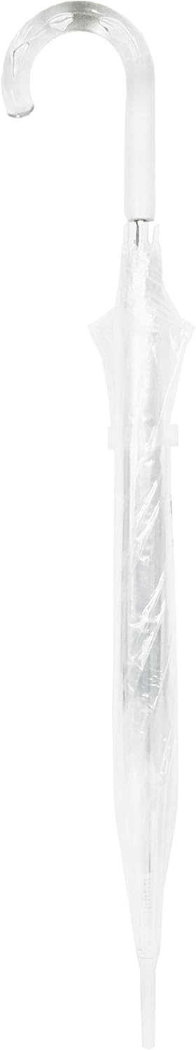SMATI Durchsichtiger Regenschirm transparent Stockschirm Glockenform Hochzeit, Hochzeit