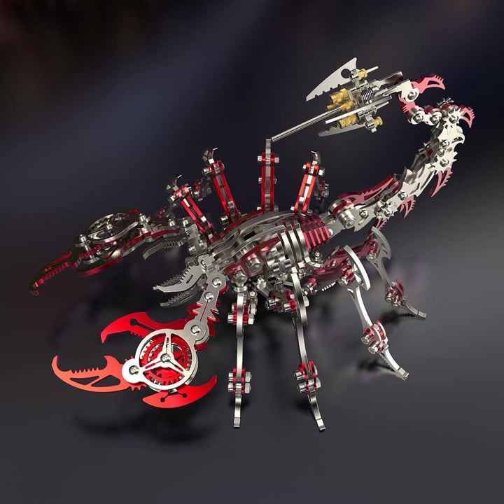 UpGLeuch 3D Skorpion Metall Puzzle Bunte Modell Kit,DIY 3D Puzzle Metall Erwachsene Skorpion mit Wer