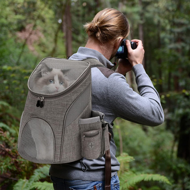 PETCUTE Hunderucksack Katzenrucksack,Rucksack für kleine Hunde Haustiertragetasche Taschen mit Abneh