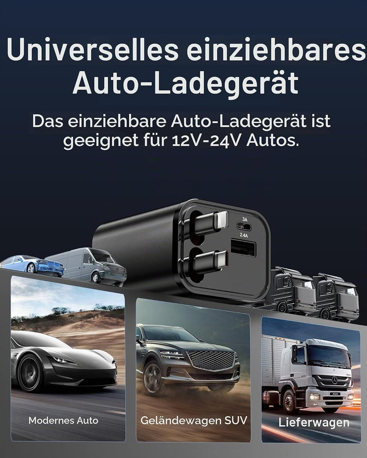 Aimtel 4 in 1 Zigarettenanzünder USB C 69W Auto Ladegerät, Kfz Ladegerät für Camping Wohnmobil Ladeg