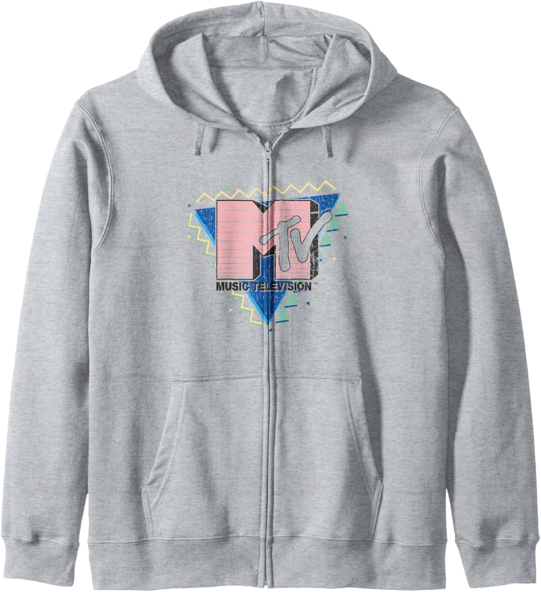 MTV Pink Stripes Logo 90's Retro Design Kapuzenjacke