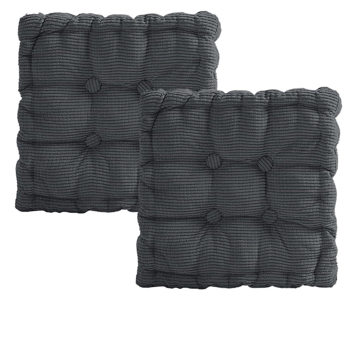 2er Set Sitzkissen, Dickes Stuhlkissen 40x40cm, Sitzpolster Outdoor &amp; Indoor, für Gartenstuhl, Küche