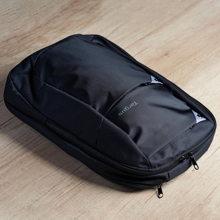 Targus TBB565GL Intellect Laptop-Rucksack 15,6" - Schwarz/Grau Wasserabweisend Gepolsterter Schulter
