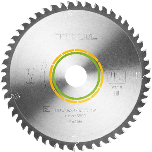 Festool Feinzahn-Sägeblatt HW 210x2,4x30 W52 für TS 75 210 mm, 210 mm