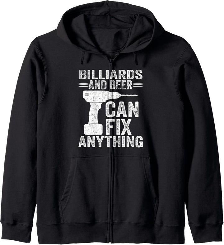 Billiards And Beer Can Fix Anything Funny Kapuzenjacke