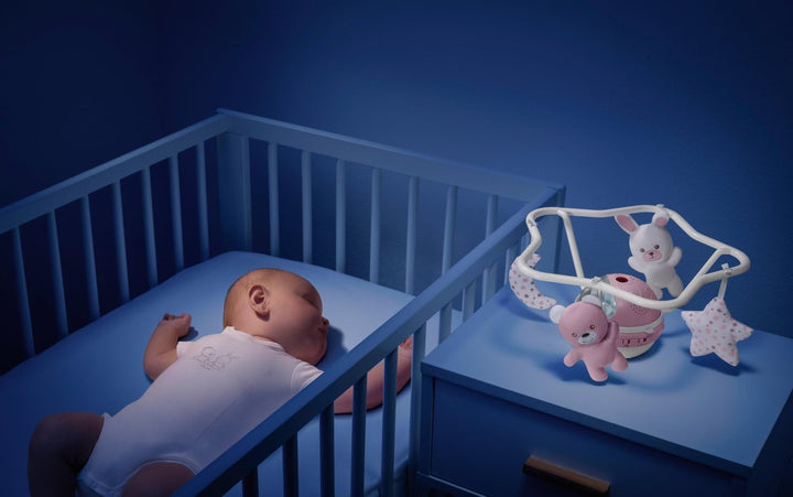 CHICCO First Dreams Rainbow Musical Karussell, 3in1 Neugeborenen Karussell mit beruhigenden Melodien