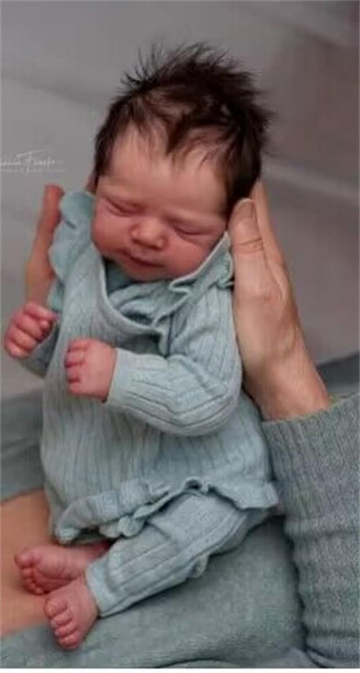 Zero pam Reborn Baby Vollsilikon Lebensecht-45CM/18 In Waschbare Reborn Baby Mädchen Baby Puppe Echt