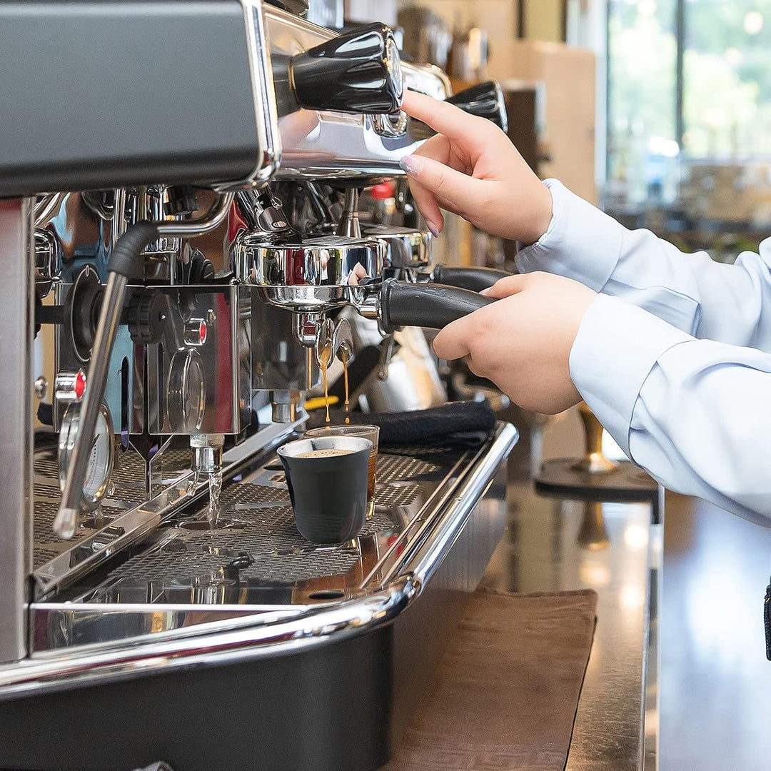 Easyworkz Espressotassen aus Edelstahl, doppelwandig, isoliert, Demitasse-Tassen, 2er-Set, hitzebest