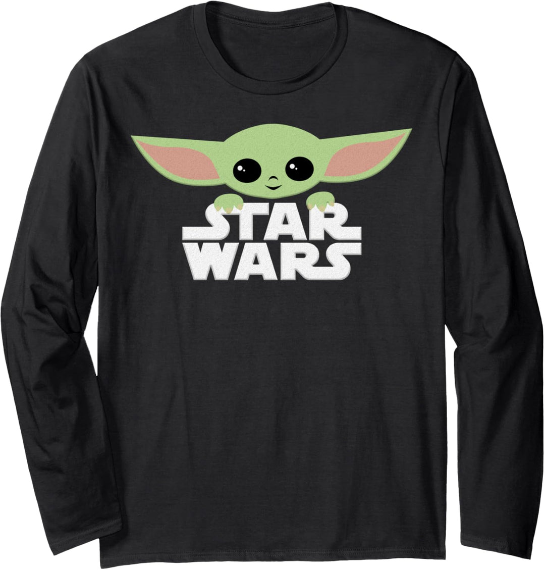 Star Wars: The Mandalorian The Child Logo Langarmshirt