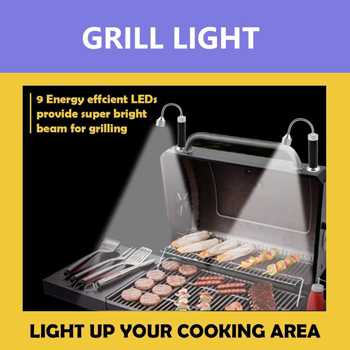 Grill Licht, Magnetische Grilllampe Outdoor BBQ Licht Set Flexibel Grill Lampen Grill Lichter BBQ Zu