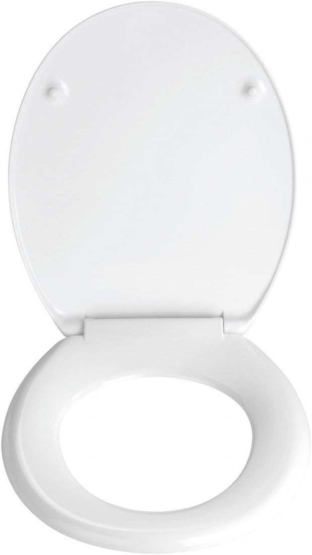 WENKO WC-Sitz Sea Life, Toilettensitz mit Hygienebefestigung aus rostfreiem Edelstahl, Toilettenbril