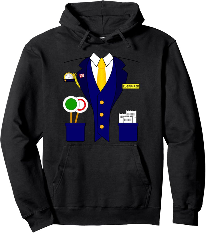 Zugführer Eisenbahn Eisenbahn Zugführer Karneval Kostüm Pullover Hoodie