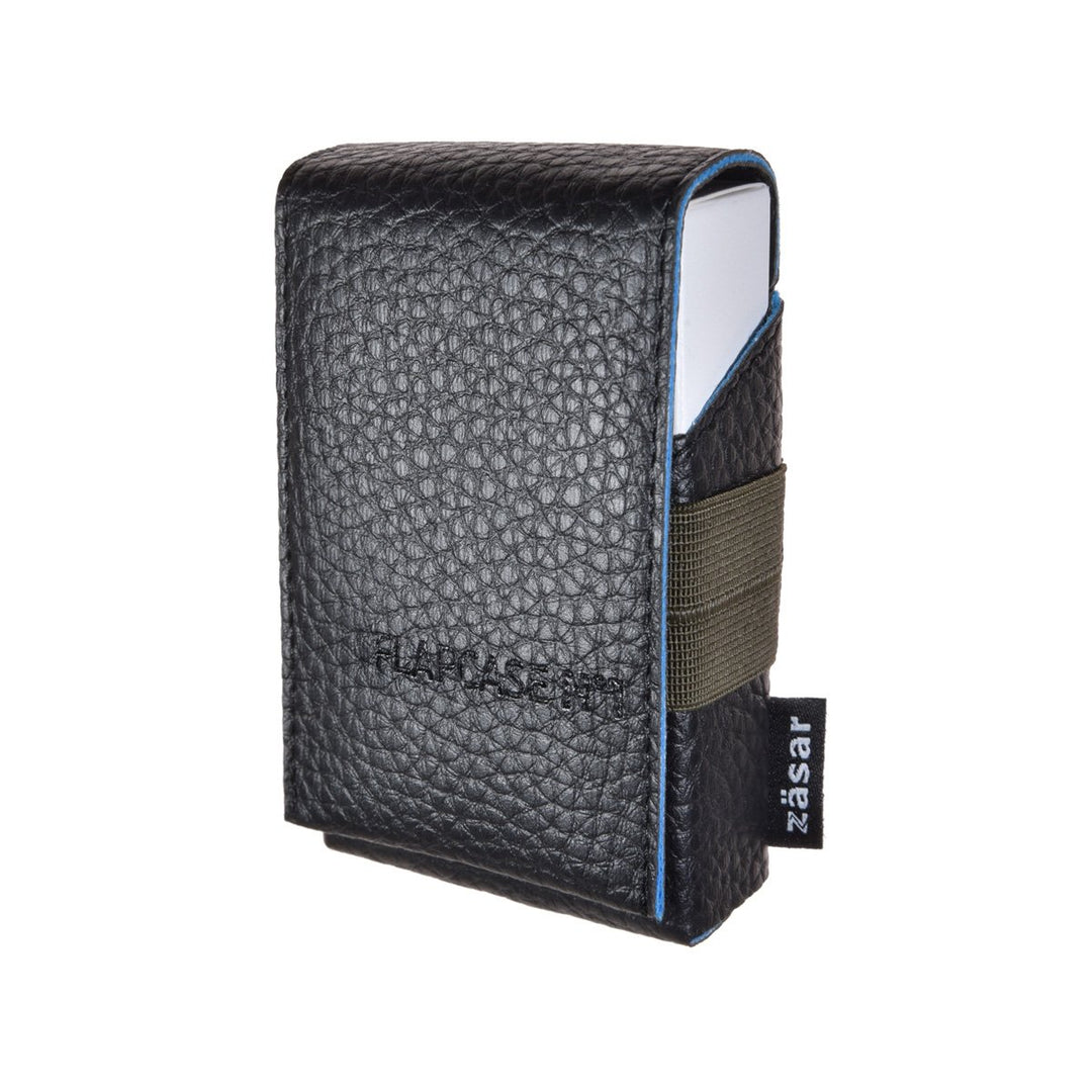 FLAPCASE N°1 • Always Black • Designer Zigarettenetui, Made in Austria, Leder vegan Zigarettenbox fü