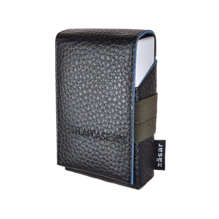 FLAPCASE N°1 • Always Black • Designer Zigarettenetui, Made in Austria, Leder vegan Zigarettenbox fü