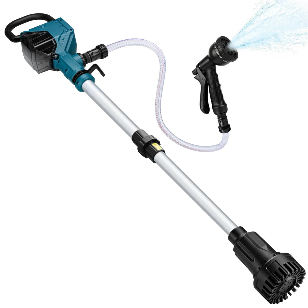 Akku Regenfasspumpe kompatibel mit Makita 18V, 3600 L/h, 10m Förderhöhe | Bürstenlos Motor, mit Gart