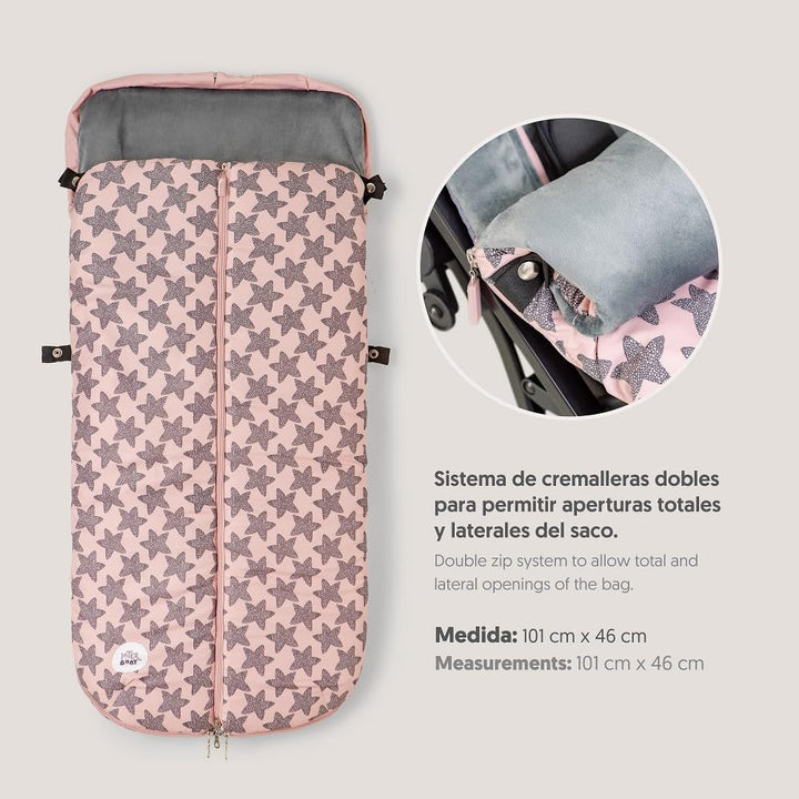 INTERBABY Universal Fusssack Kinderwagen Winter | Weiche, Warme, Wintersack Kinderwagen | Abnehmbare