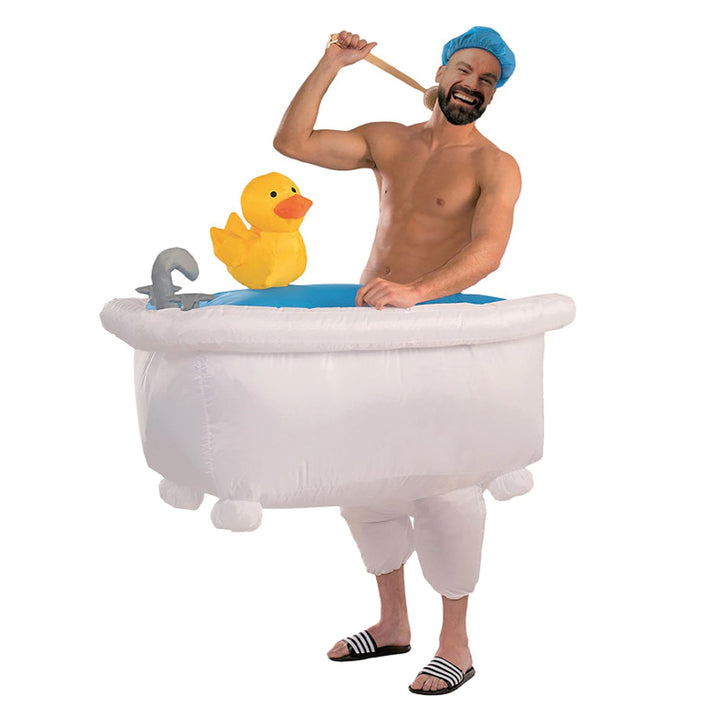 Aufblasbares Kostüm Badewanne | Ausgefallenes Auflbaskostüm | Premium Qualität | Grösse Erwachsene |