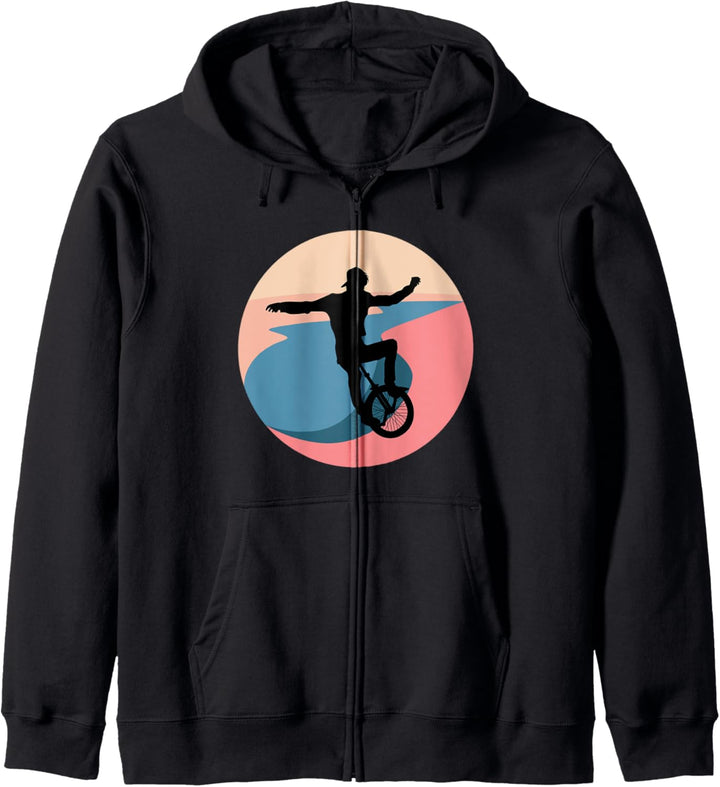 Cooler Einradfahrer Kapuzenjacke