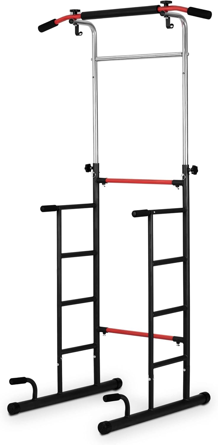 NEO SPORT Freistehende Klimmzugstange NS-301 für Klimmzug-Krafttrainingsübungen aus verstärktem Stah