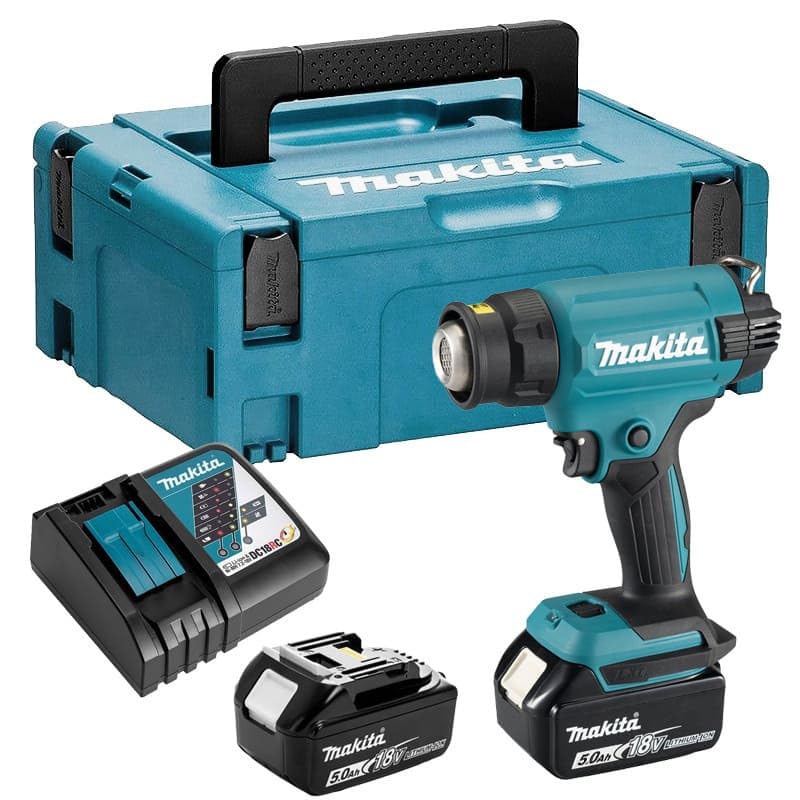 MAKITA DHG181RTJ Akku-Abluftgebläse 18 V Li-Ion (2x5,0 Ah)