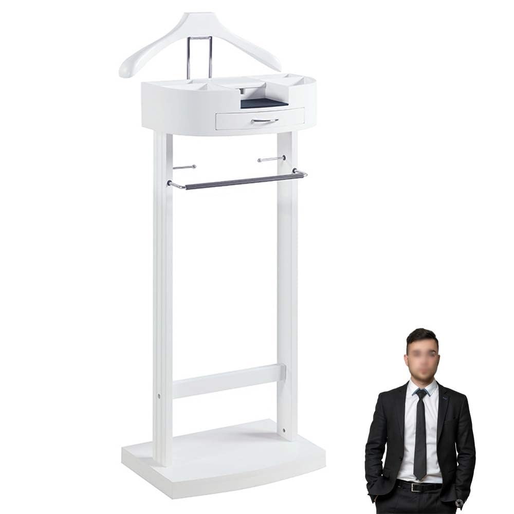 Stummer Diener Kleiderständer Mit Schuhregal Und Schublade Herrendiener Holz Metall Mix, Schlafzimme