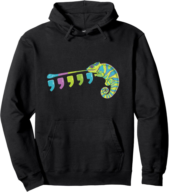 Chamäleon Comma Chamäleon mit Farbwechsel Pullover Hoodie